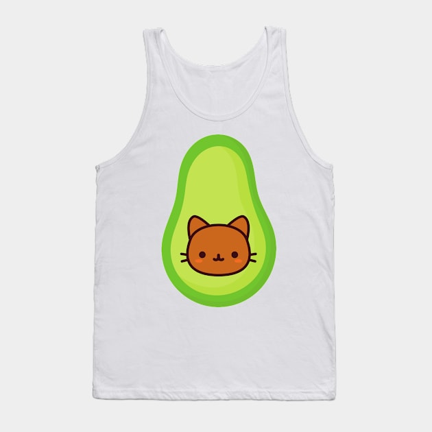 Avocato Cat Tank Top by Tres-Jolie